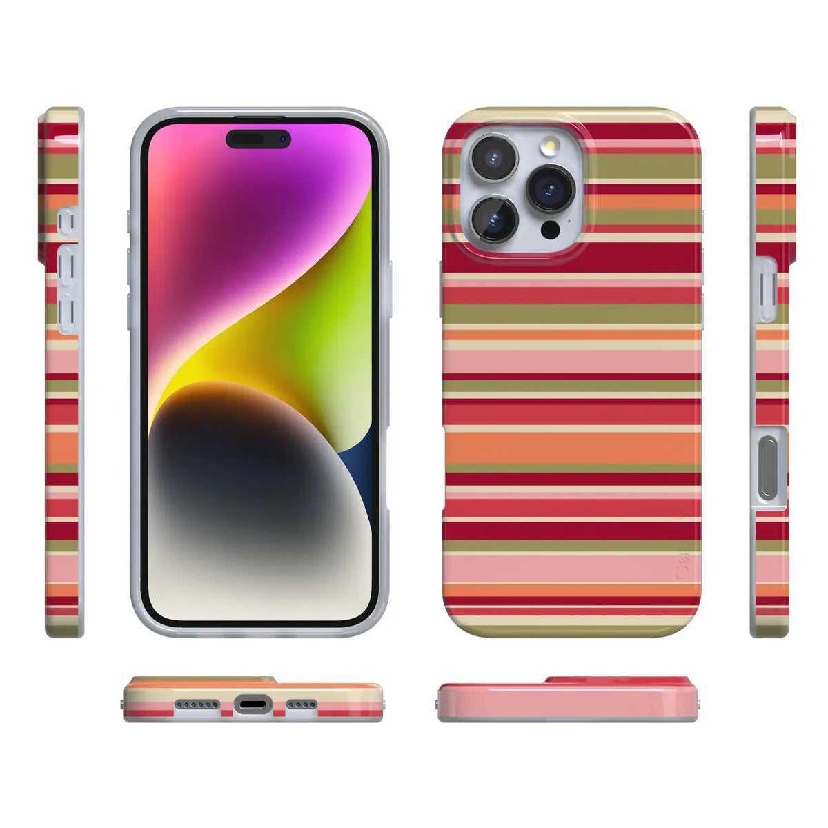Citrus Stripes | Poolside Print Case