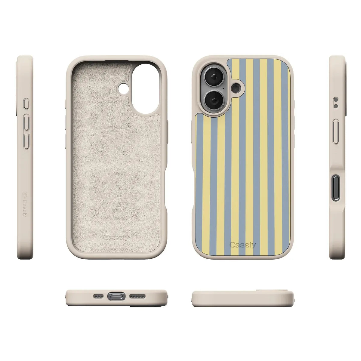 Coastline Stripes | Blue & Yellow Case