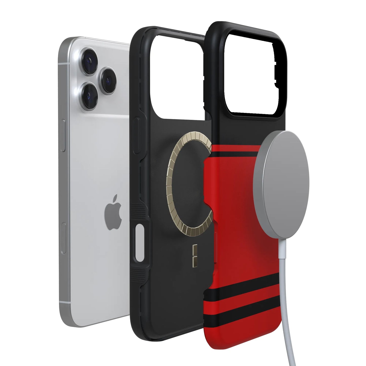 Storm Warning | Black & Red Stripes Case