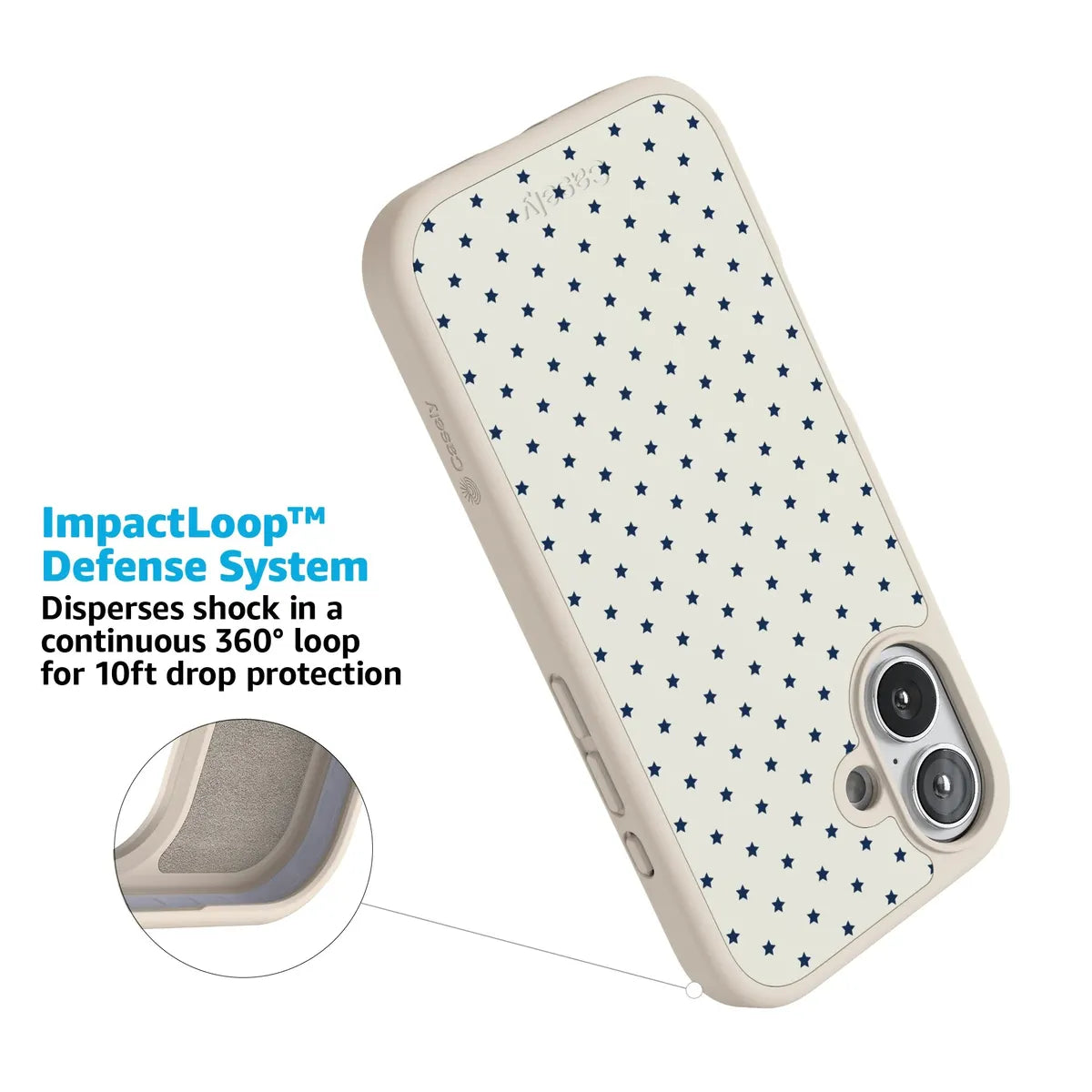 Tiny Stars | Blue & White Case