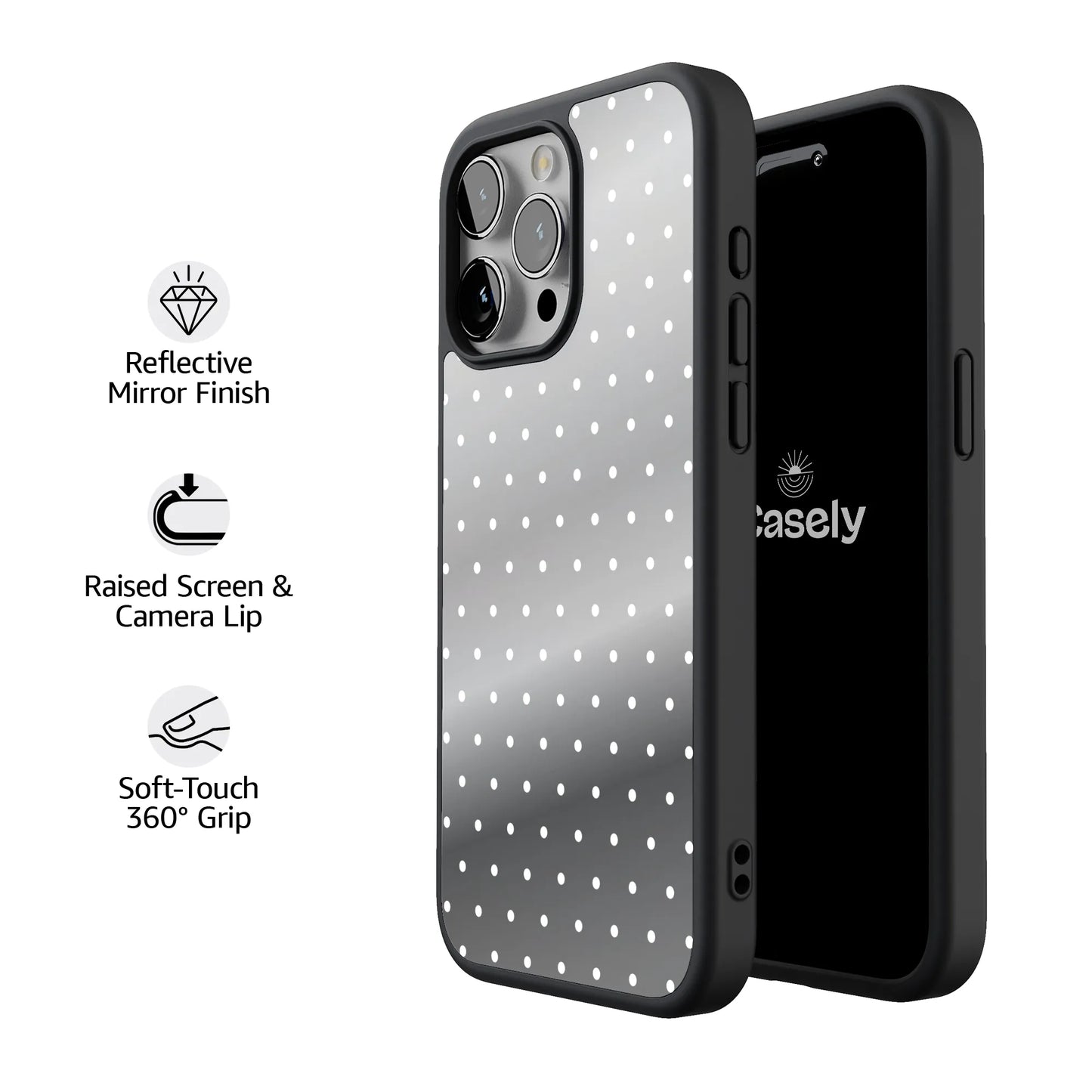 On the Dot | White Polka Dot Case