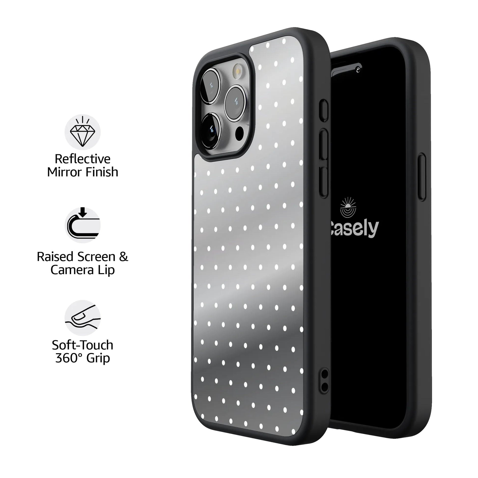 On the Dot | White Polka Dot Case