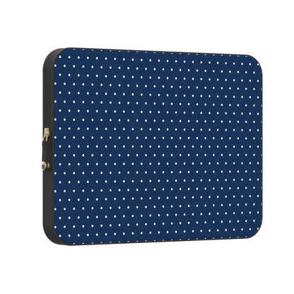 On the Dot | Navy Polka Dot Laptop Case