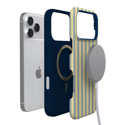 Coastline Stripes | Blue & Yellow Case