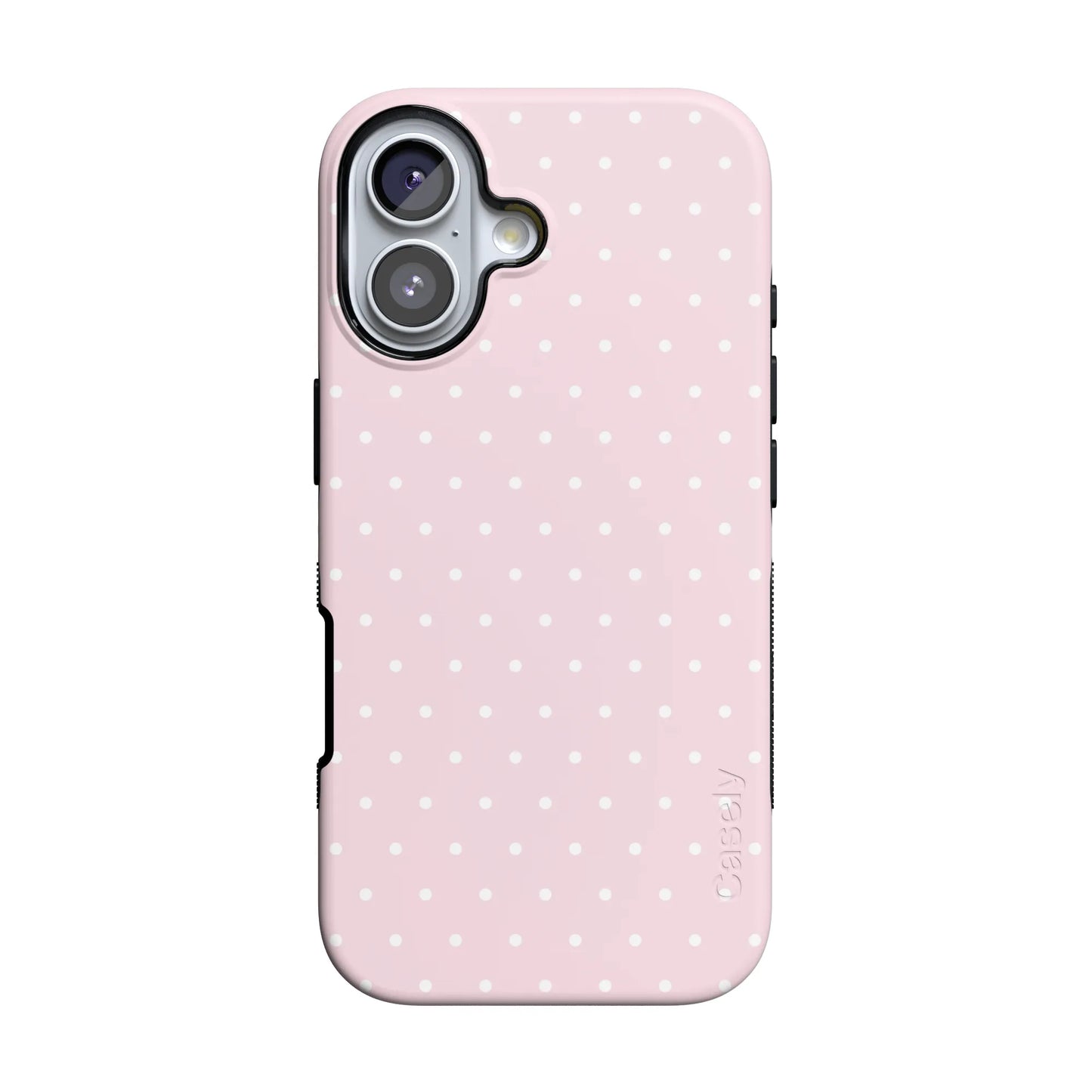 On the Dot | Pink & White Polka Dot Case - iPhone 16