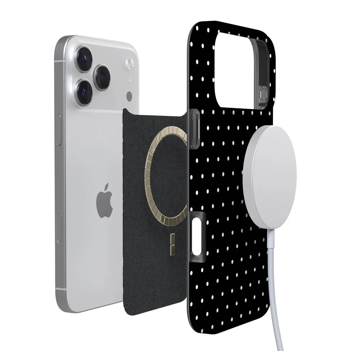 On the Dot | White Polka Dot Case