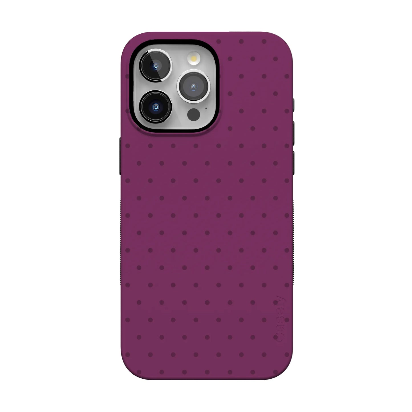 On the Dot | Plum Polka Dot Case - iPhone 13 Pro
