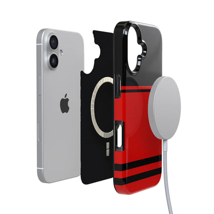 Storm Warning | Black & Red Stripes Case