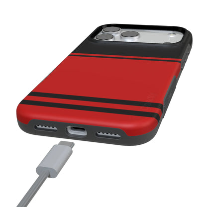Storm Warning | Black & Red Stripes Case