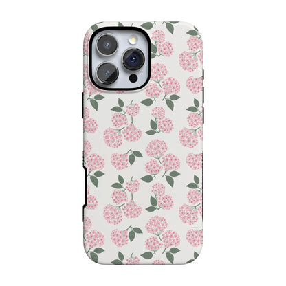 Nantucket Cottage | Pink Hydrangea Case - iPhone 16 Pro