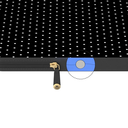 On the Dot | White Polka Dot Laptop Case