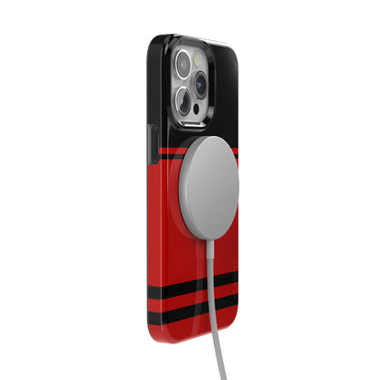 Storm Warning | Black & Red Stripes Case