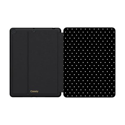 On the Dot | White Polka Dot iPad Case