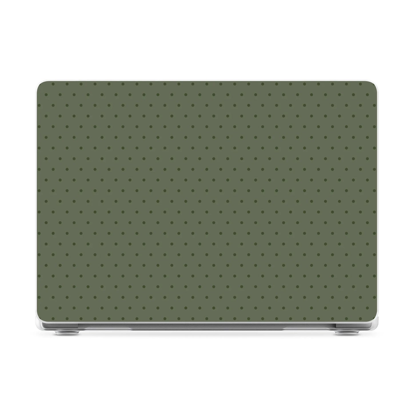 On the Dot | Olive Green Polka Dot Laptop Shell - 16" MacBook Pro