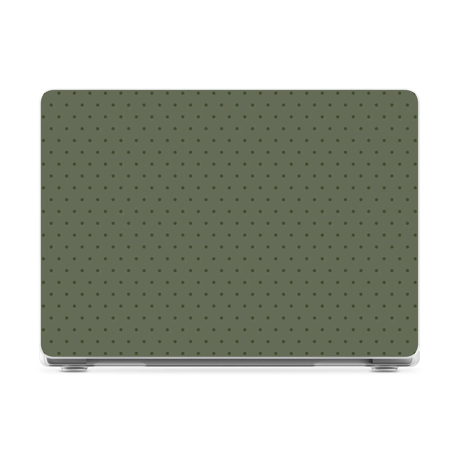 On the Dot | Olive Green Polka Dot Laptop Shell - 16" MacBook Pro