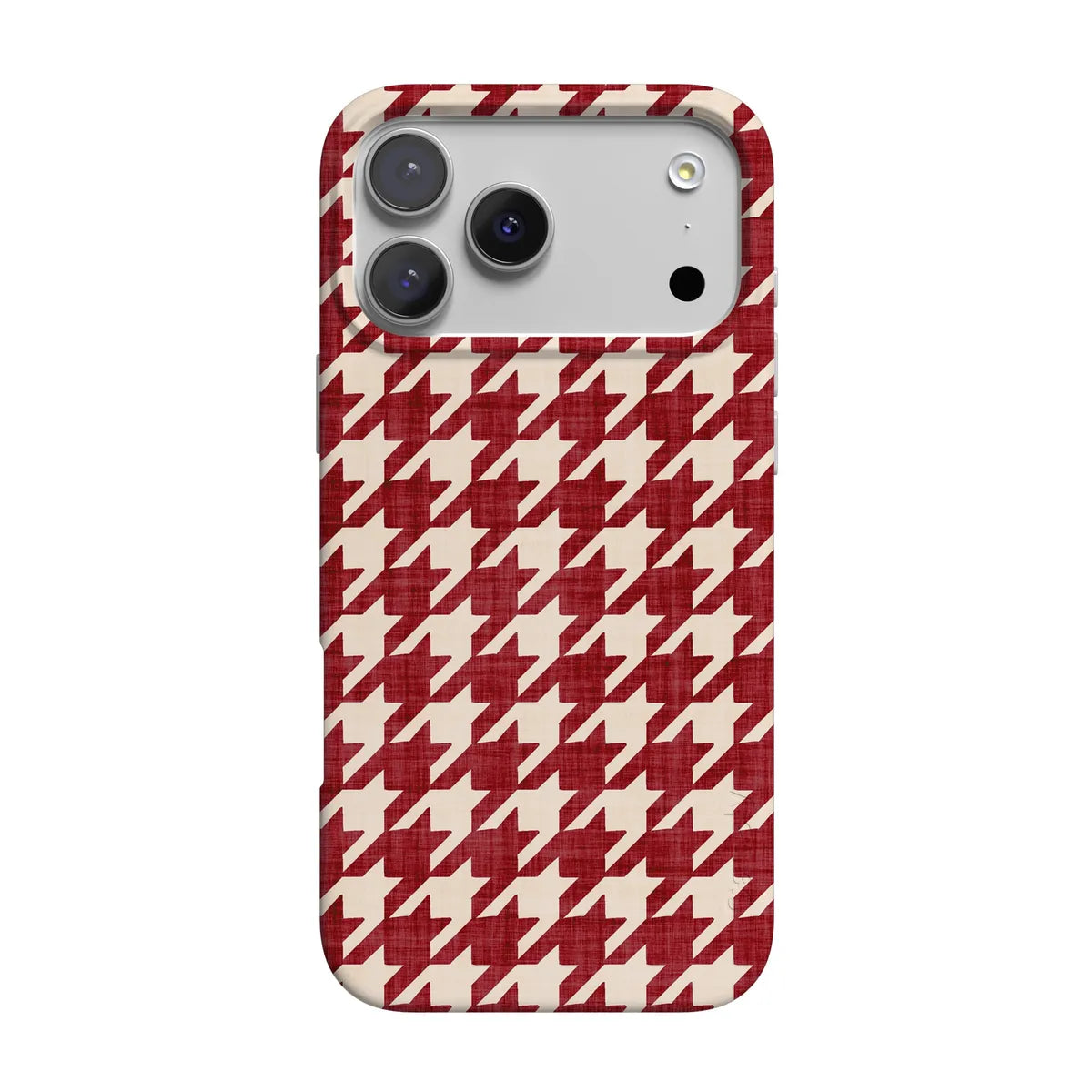 Scarlet Stitch | Red Houndstooth Case