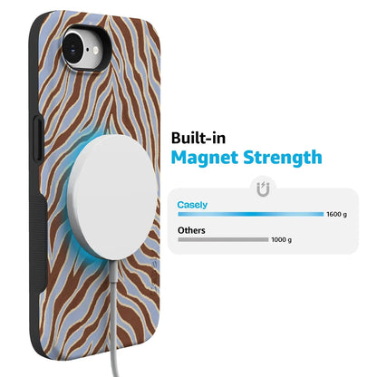 Untamed | Brown & Blue Zebra Case