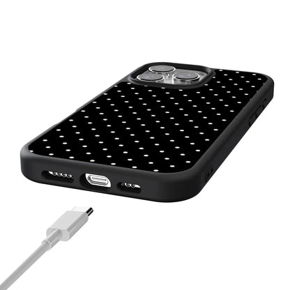On the Dot | White Polka Dot Case