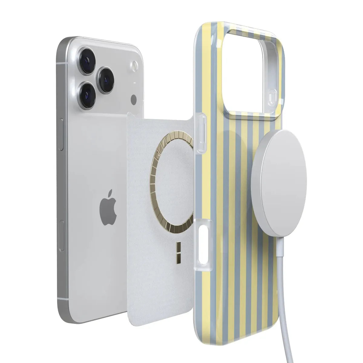 Coastline Stripes | Blue & Yellow Case