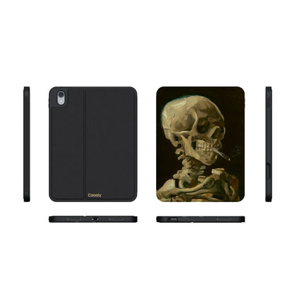 Van Gogh | Head of a Skeleton with a Burning Cigarette iPad Case