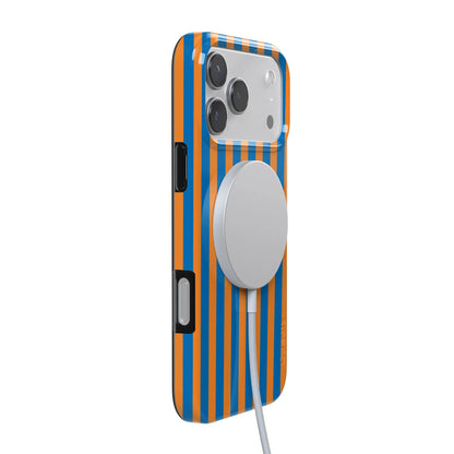 Go New York | Blue & Orange Stripes Case