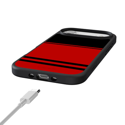 Storm Warning | Black & Red Stripes Case