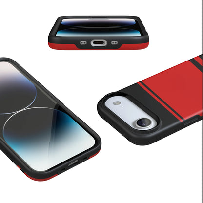 Storm Warning | Black & Red Stripes Case