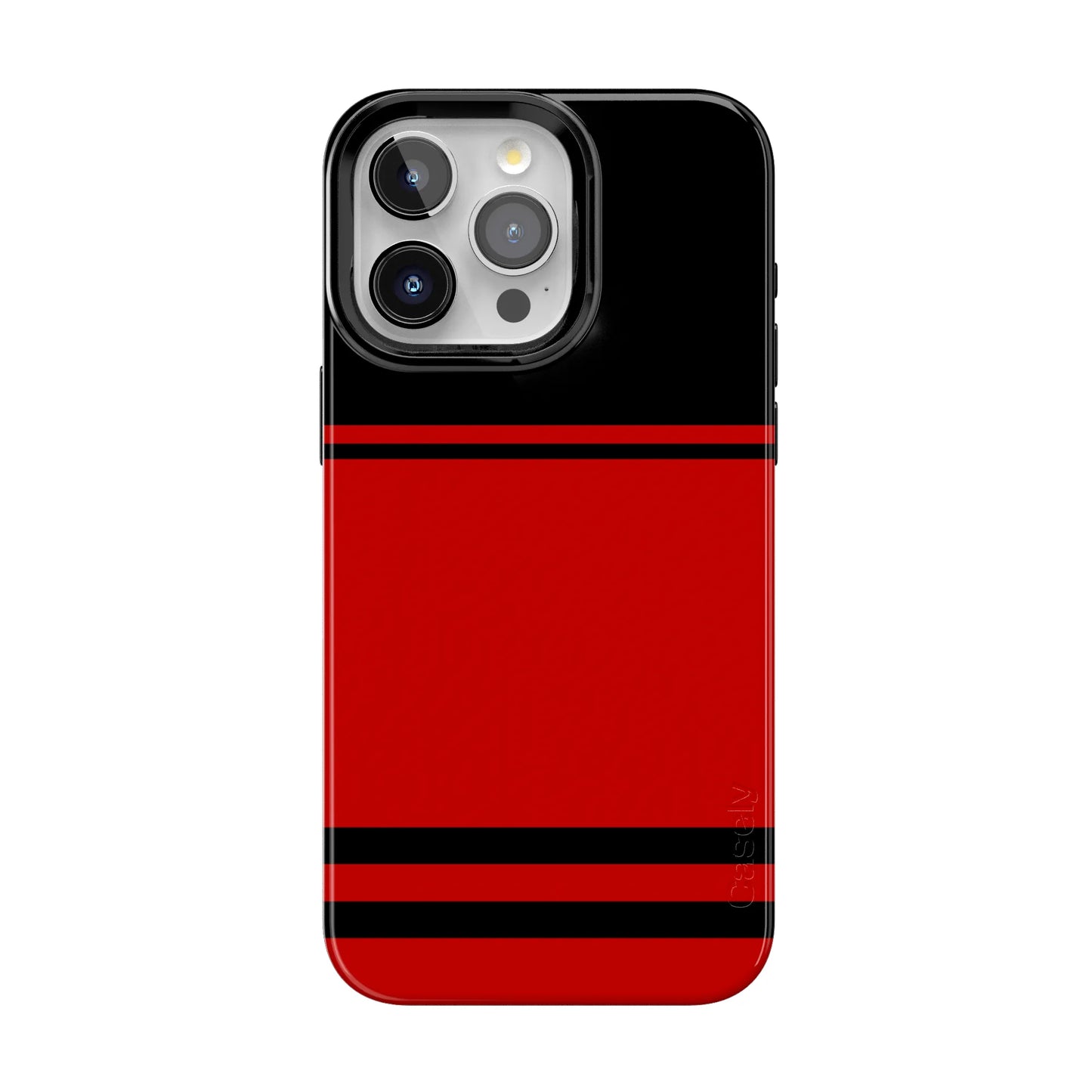 Go Canes | Black & Red Striped Case - iPhone 13 Pro