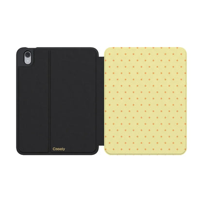 On the Dot | Yellow Polka Dot iPad Case
