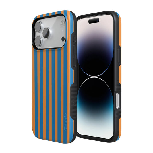 Go New York | Blue & Orange Stripes Case