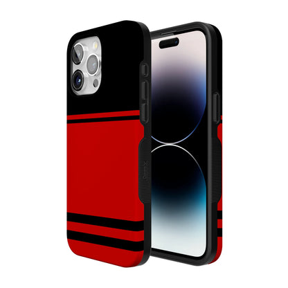 Storm Warning | Black & Red Stripes Case