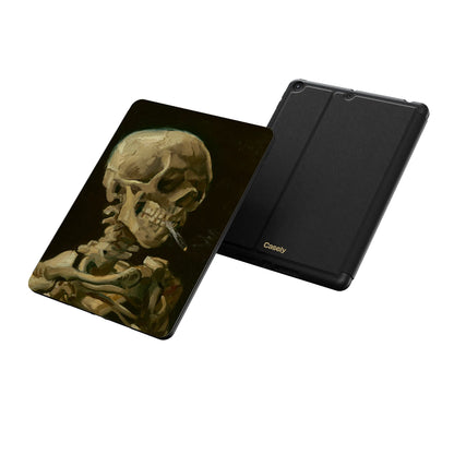 Van Gogh | Head of a Skeleton with a Burning Cigarette iPad Case
