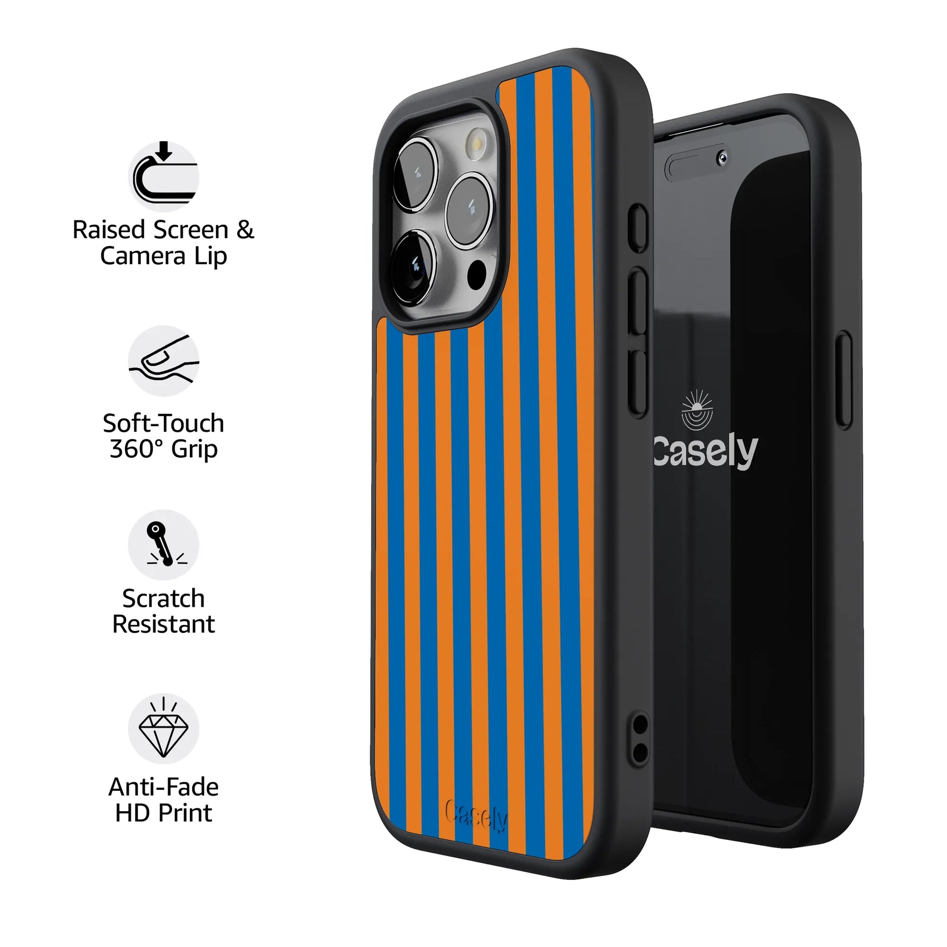 Go New York | Blue & Orange Stripes Case