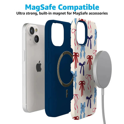 American Girlie | Red White & Blue Bows Case