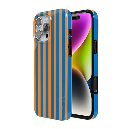 Go New York | Blue & Orange Stripes Case