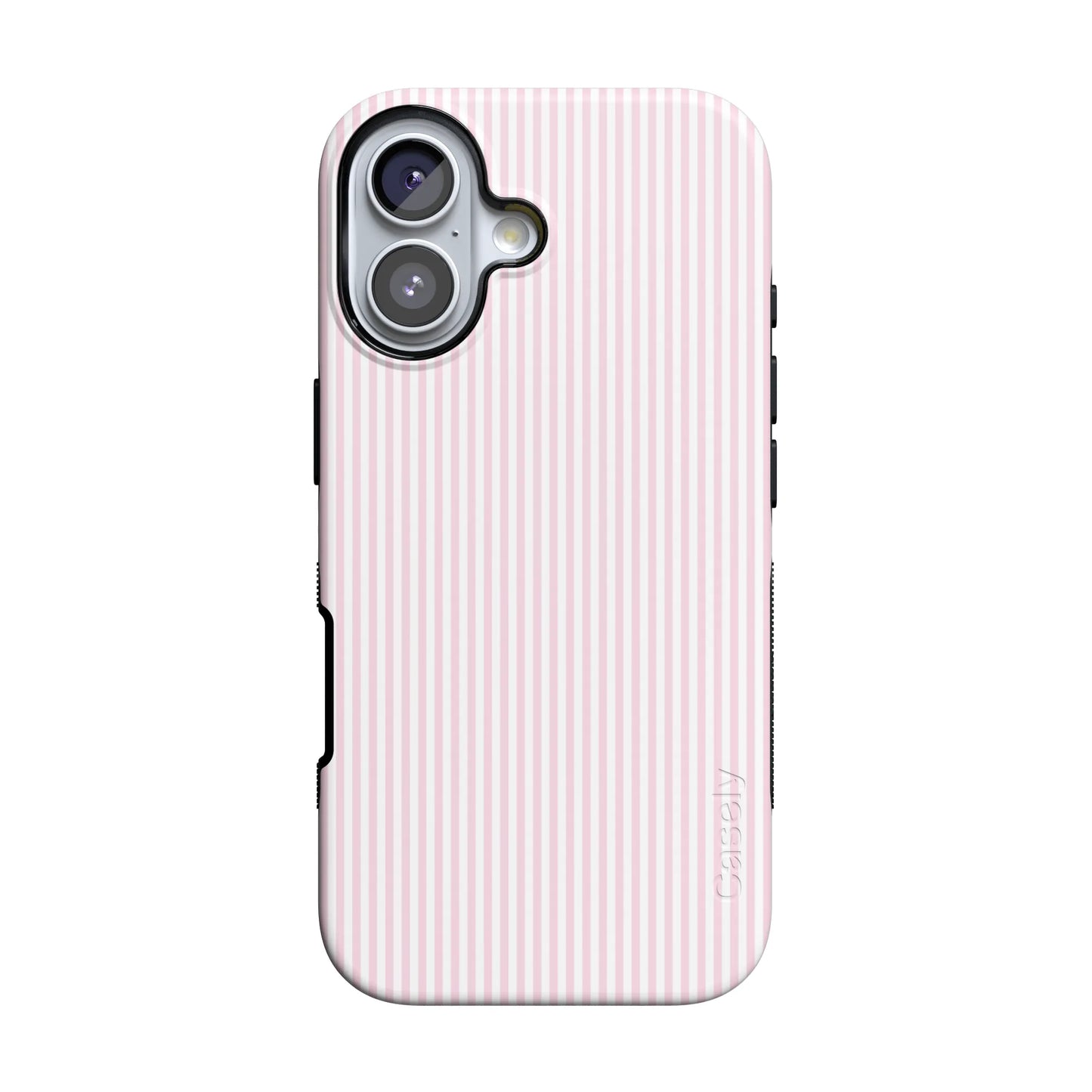 Stripes and the City | Light Pink Pinstripe Case - iPhone 16