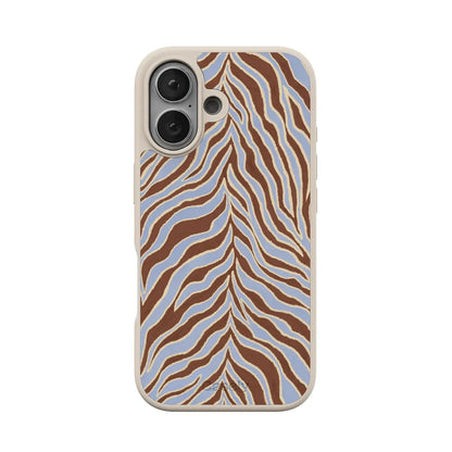 Untamed | Brown & Blue Zebra Case - iPhone 16