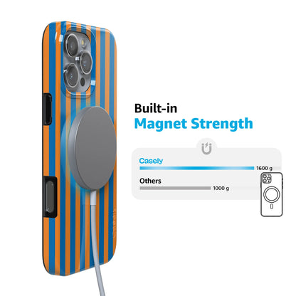 Go New York | Blue & Orange Stripes Case