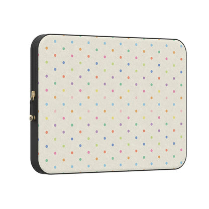On the Dot | Rainbow Polka Dot Laptop Case