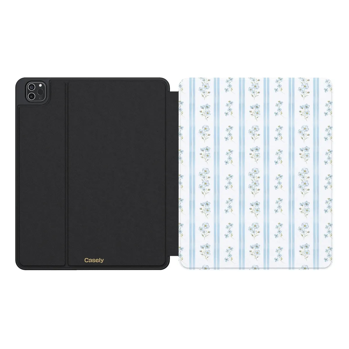 Cottage Stripe | Blue Floral iPad Case
