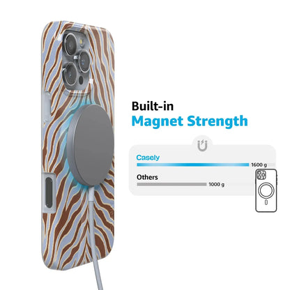 Untamed | Brown & Blue Zebra Case