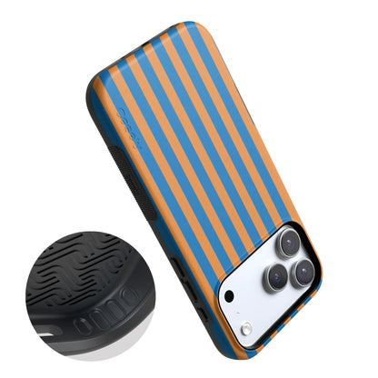 Go New York | Blue & Orange Stripes Case