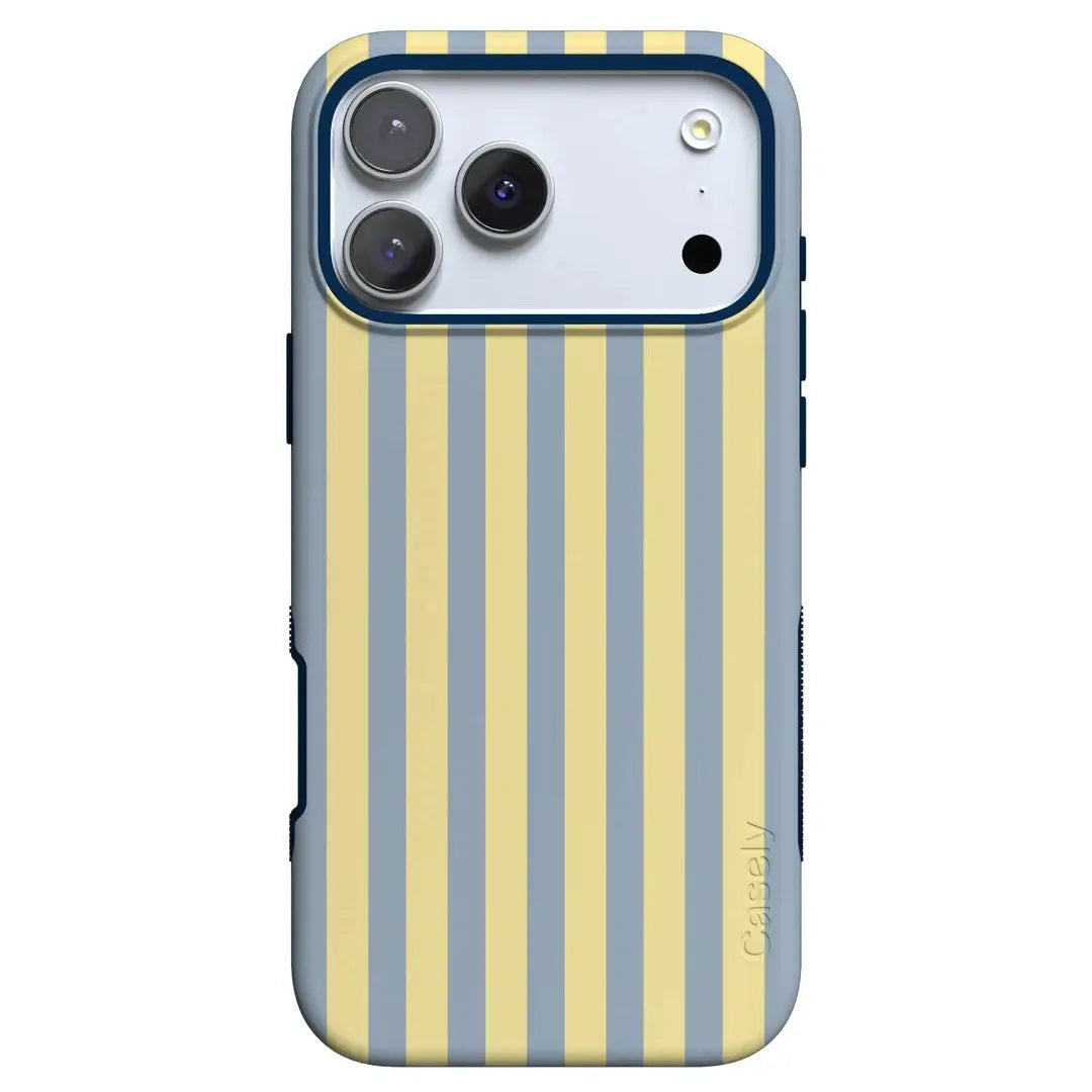 Coastline Stripes | Blue & Yellow Case - iPhone 17 Pro