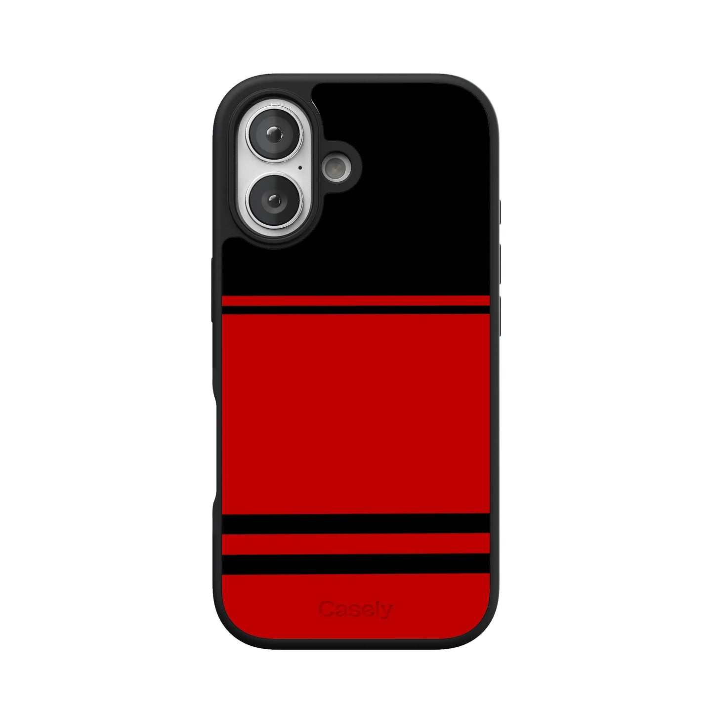 Go Canes | Black & Red Striped Case - iPhone 16