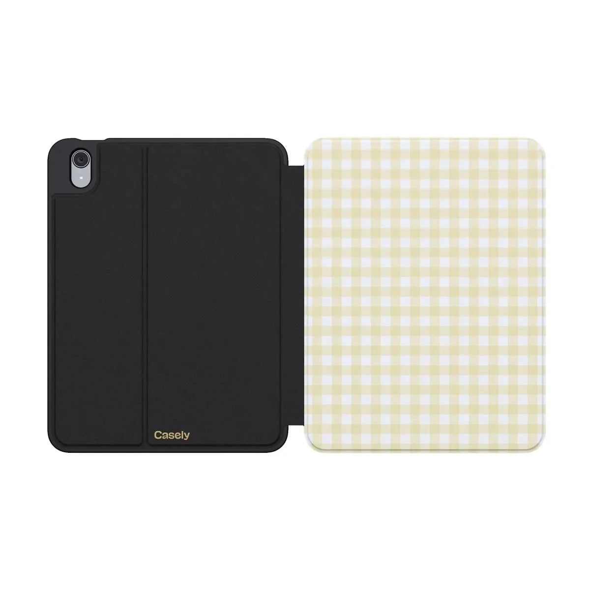 Pastel Picnic | Yellow Gingham iPad Case