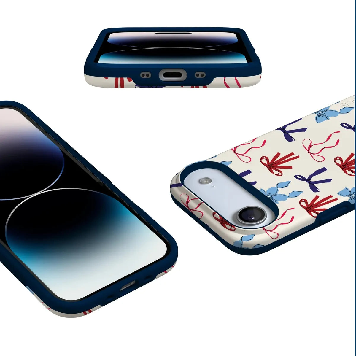 American Girlie | Red White & Blue Bows Case