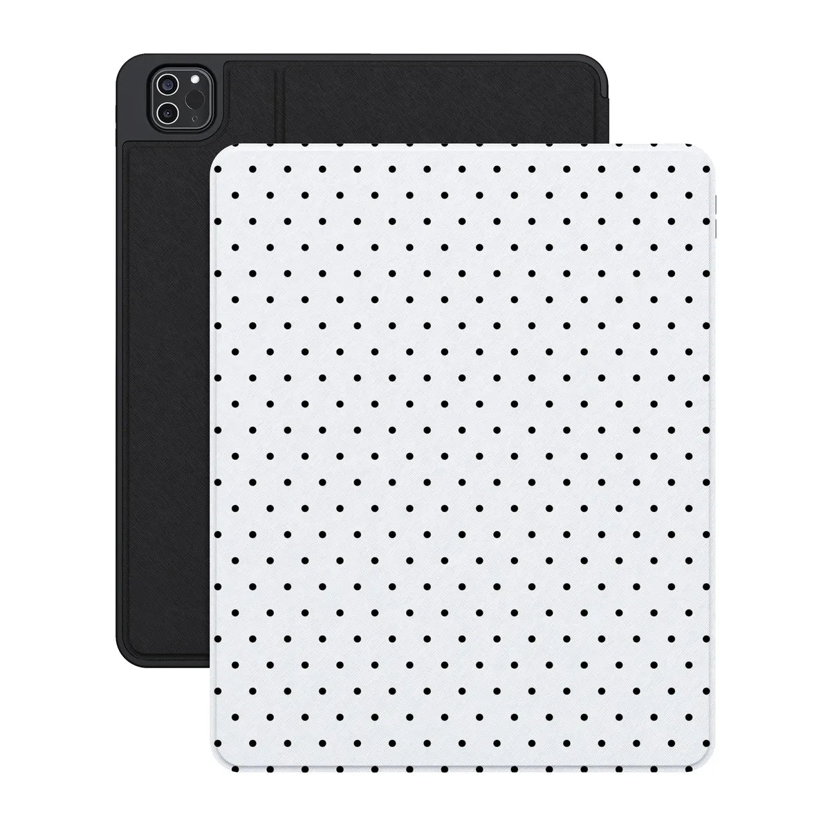 On the Dot | Black Polka Dot iPad Case