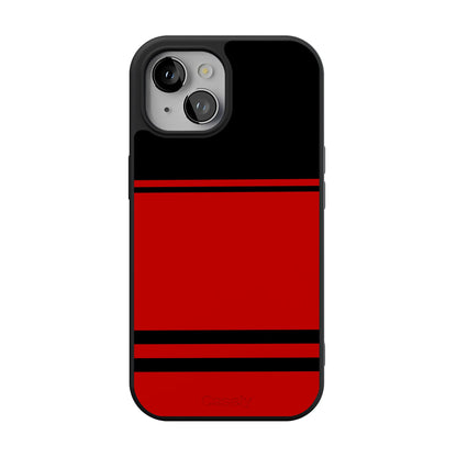 Go Canes | Black & Red Striped Case - iPhone 15