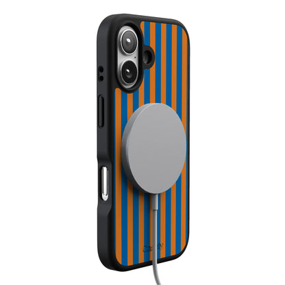 Go New York | Blue & Orange Stripes Case