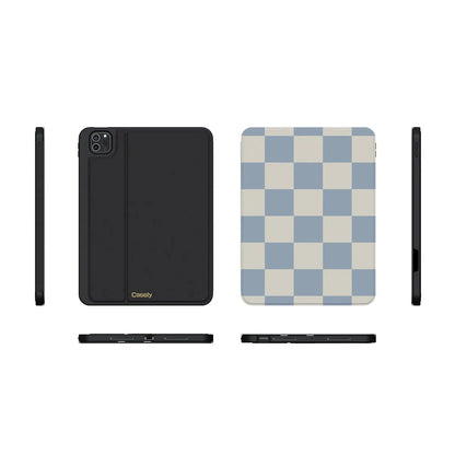 Fit Check | Light Blue Checkerboard iPad Case